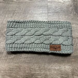 Brits Knits Grey Cable Knit Head Warmer